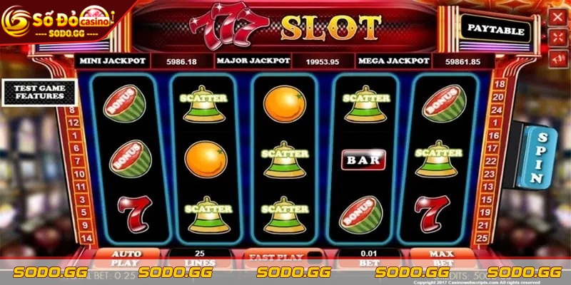 Game Slot Đổi Thưởng SODO – Giải Trí, Đổi Thưởng Caực Lớn Chọn mức cược và dòng thanh toán