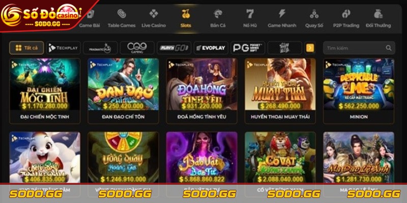 Game Slot Đổi Thưởng SODO – Giải Trí, Đổi Thưởng Caực Lớn Giới thiệu sơ lược về game slot đổi thưởng SODO